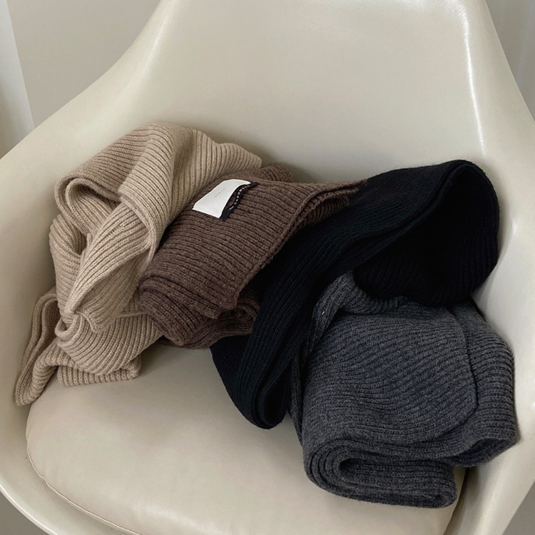 [cashmere+merino wool] reels cashmere - muffler