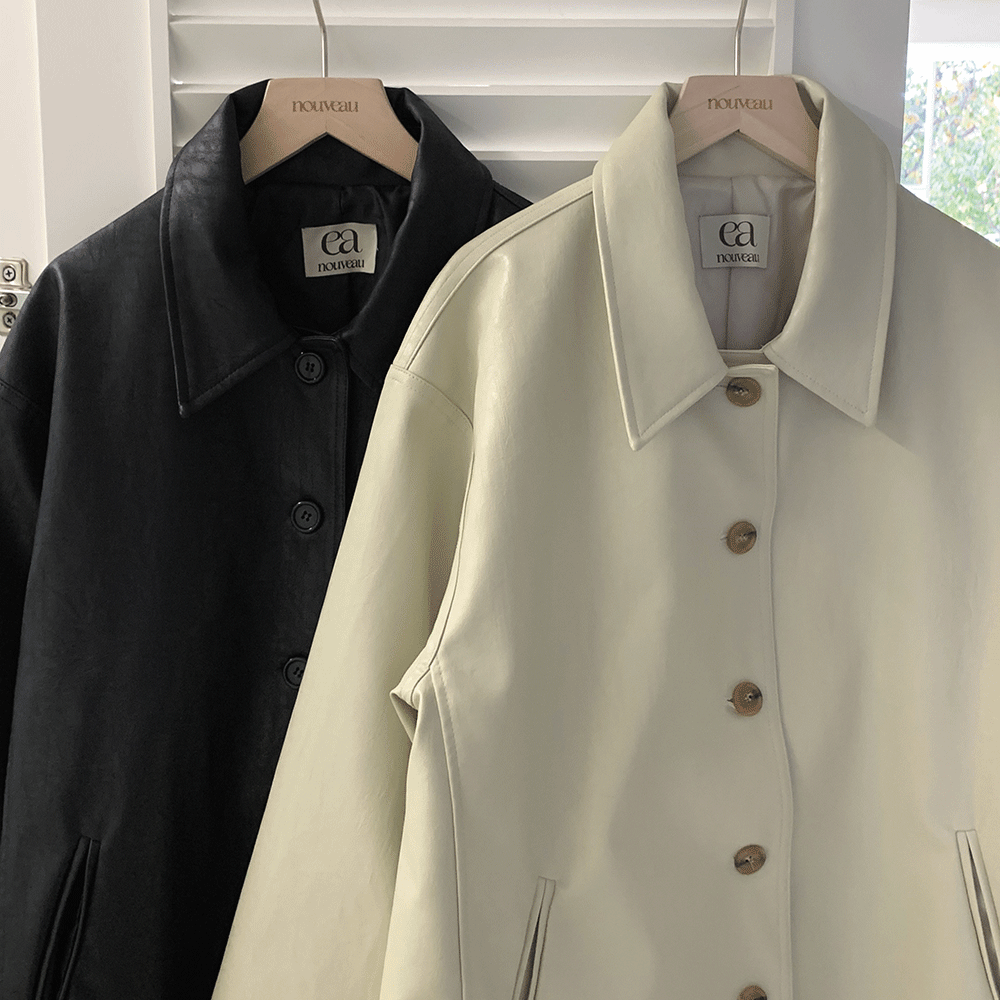 [NOUVEAU] Boston leather half - jacket
