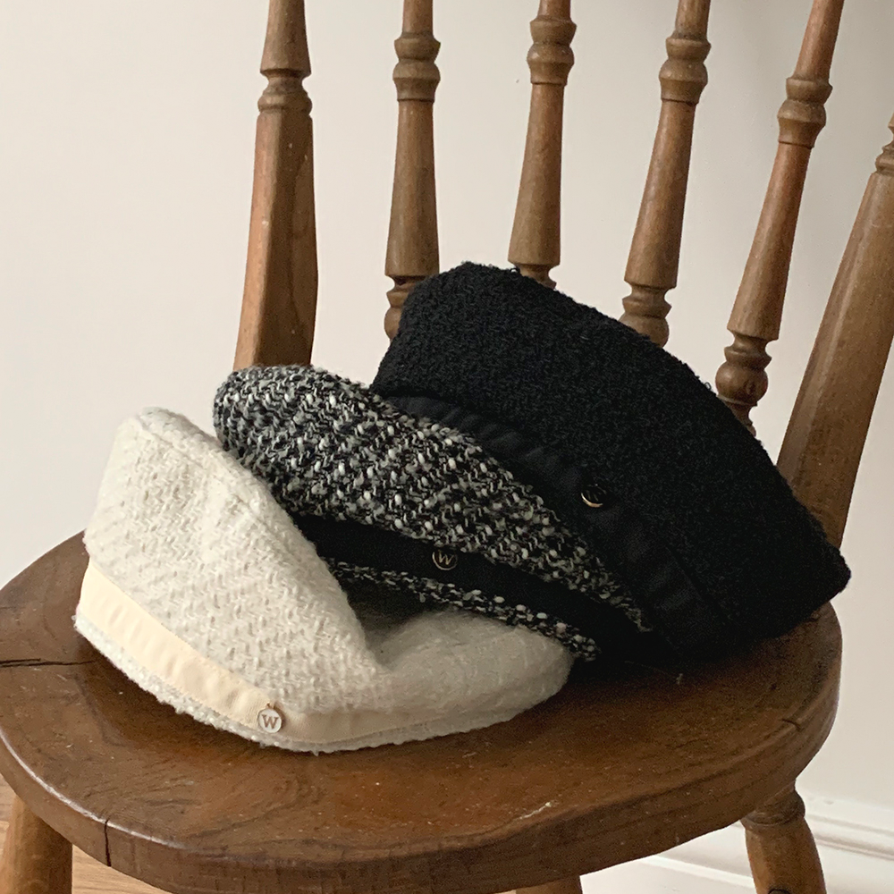 tweed beret - hat