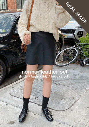 [YELLOMOI] normal leather - sk