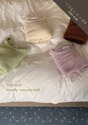[YELLOMOI KNIT/premium] 우디라쿤 - knit