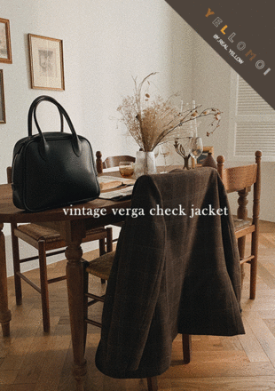 [YELLOMOI/wool 40%] vintage verga check - jk