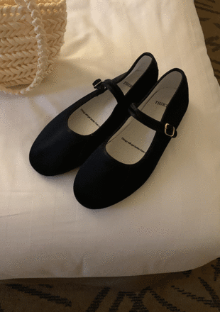벨벳 메리제인 - shoes