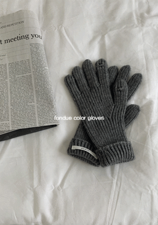 [wool 100%] fondue color - gloves