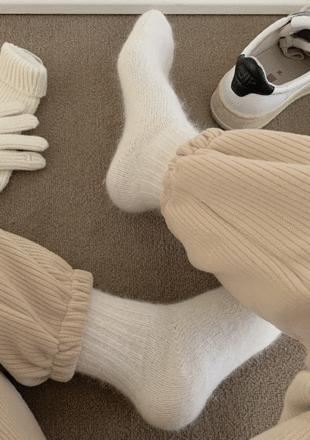 [angora+wool] bellni - socks