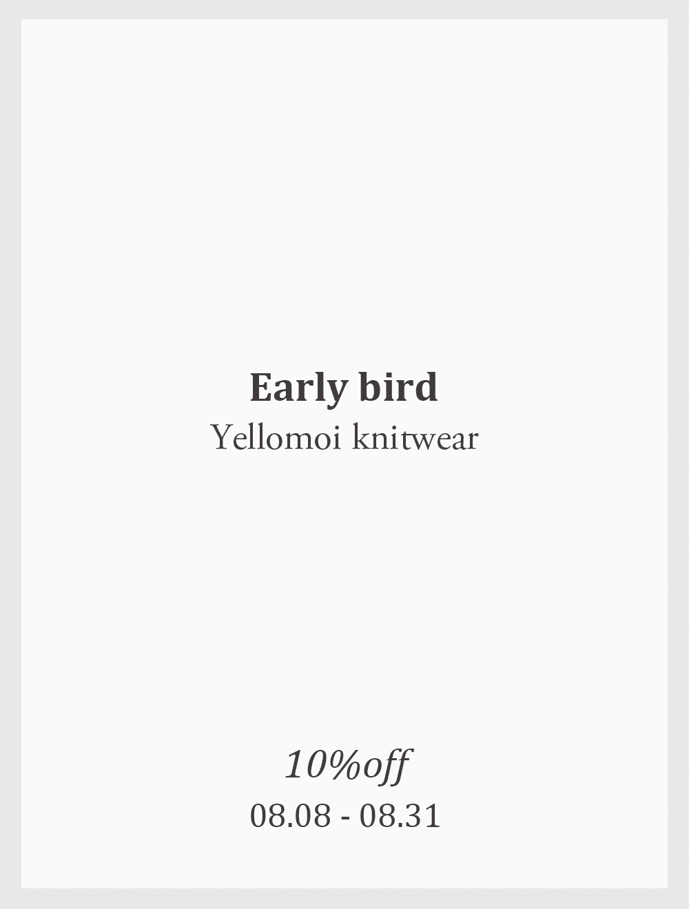 [YELLOMOI/early bird 10%] 모앙알파카 - knit