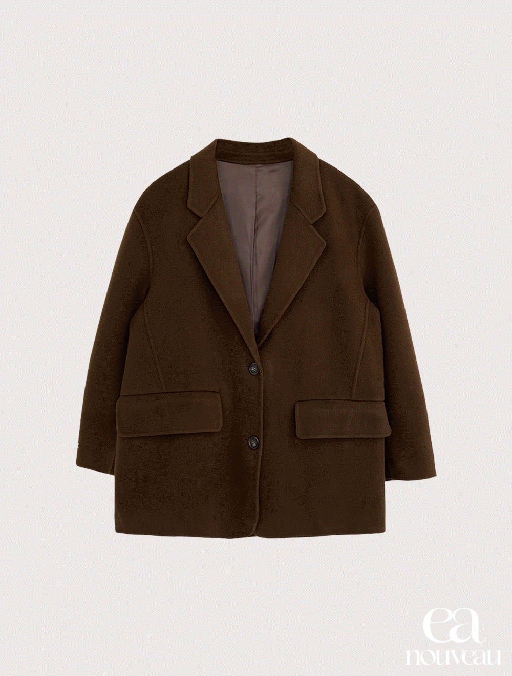 [3rd/NOUVEAU] Awesome half coat - brown