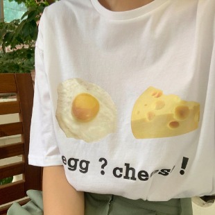 egg and cheese - tee
