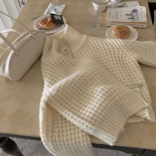 [YELLOMOI] 와플투웨이집업 - knit