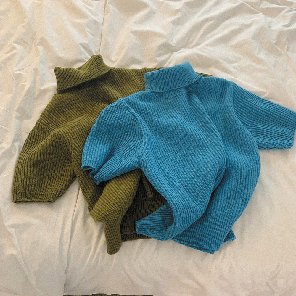 [YELLOMOI] 로랑 하프폴라 - knit