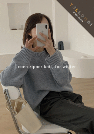 [YELLOMOI KNIT/wool 50%] 코앤 - knit