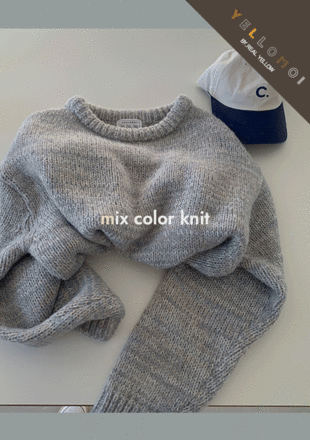 [YELLOMOI /alpaca] winter sand long ver - knit