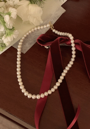 [silver 92.5] tiana pearl - necklace