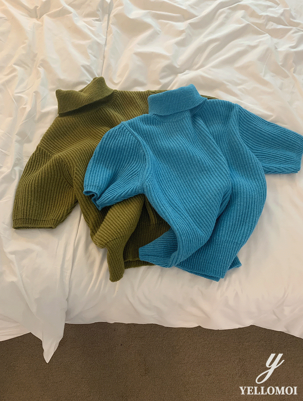 [YELLOMOI] 로랑 하프폴라 - knit