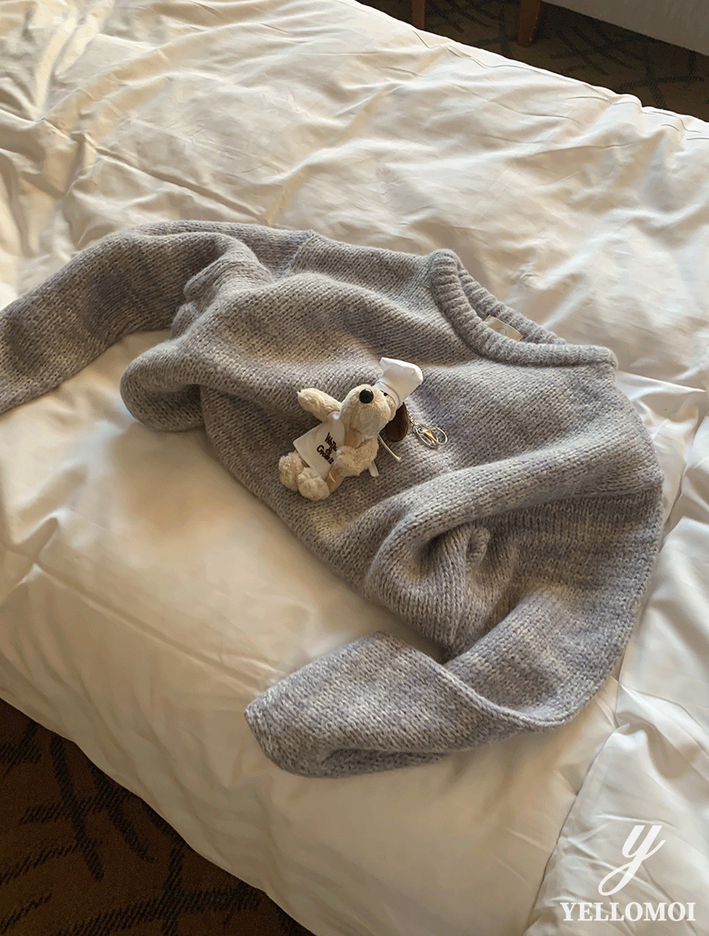 [YELLOMOI] winter sand long ver - knit